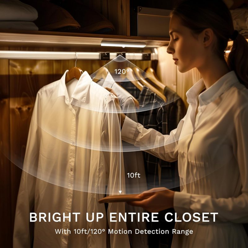 Wardrobe Light,10LED Light Remote control with warm light