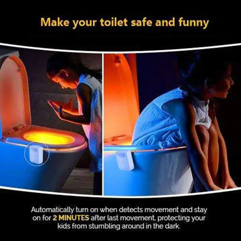 Toilet Light,8-color with aromatherapy light