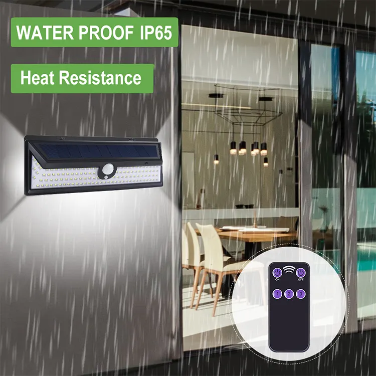Solar Light,Three-sided garden light 118 light/remote control