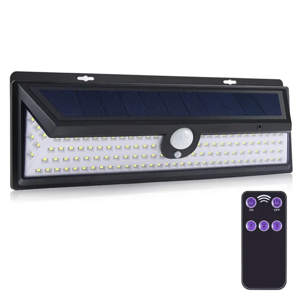 Solar Light,Three-sided garden light 118 light/remote control