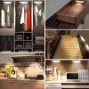 Wardrobe Light,76LED Thin Light White+Warm Light