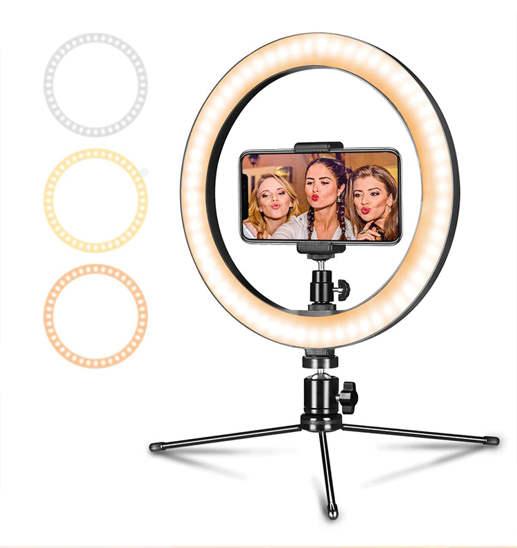 Live Broadcast Light,10-inch ring fill light 19CM