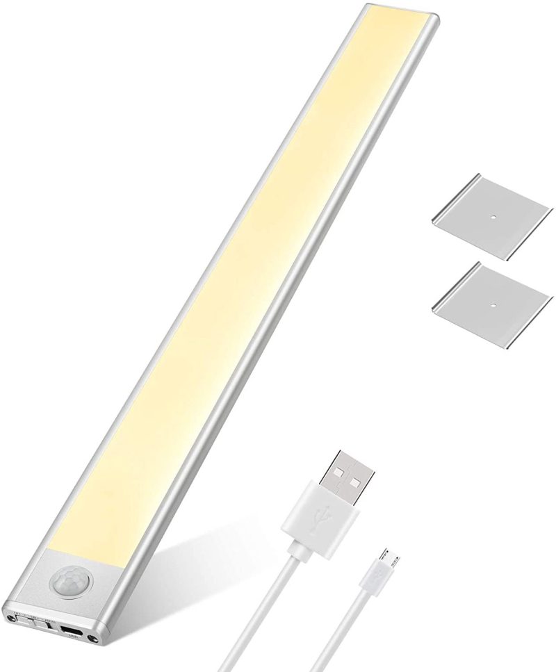 Wardrobe Light,76LED Thin Light White+Warm Light