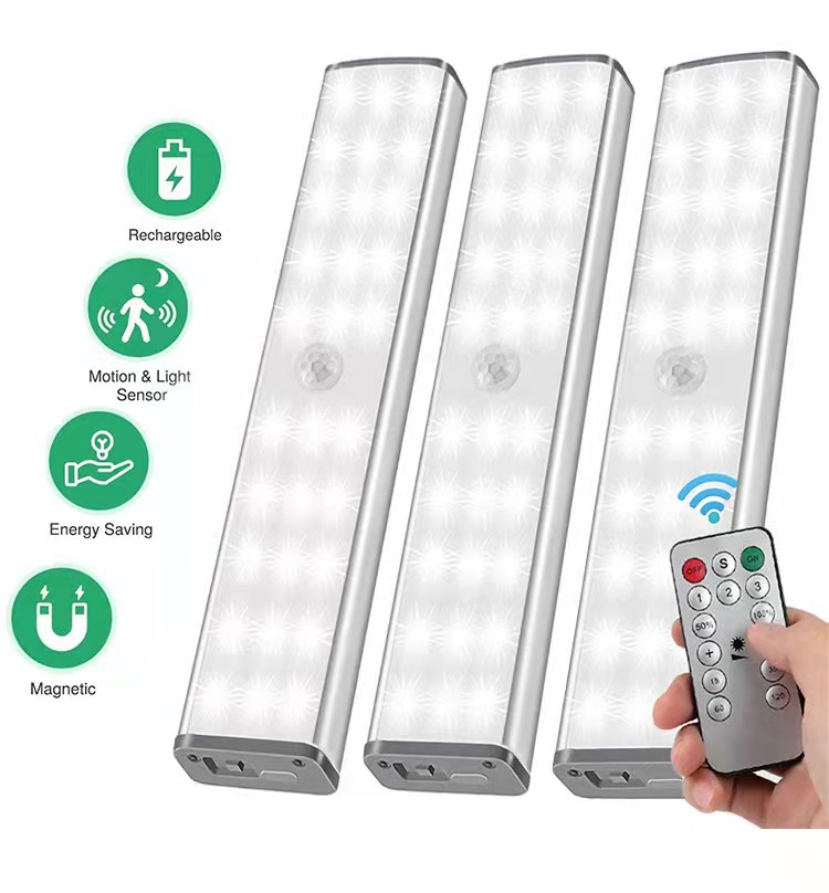 Wardrobe Light,30LED Cool white light Remote control sensor
